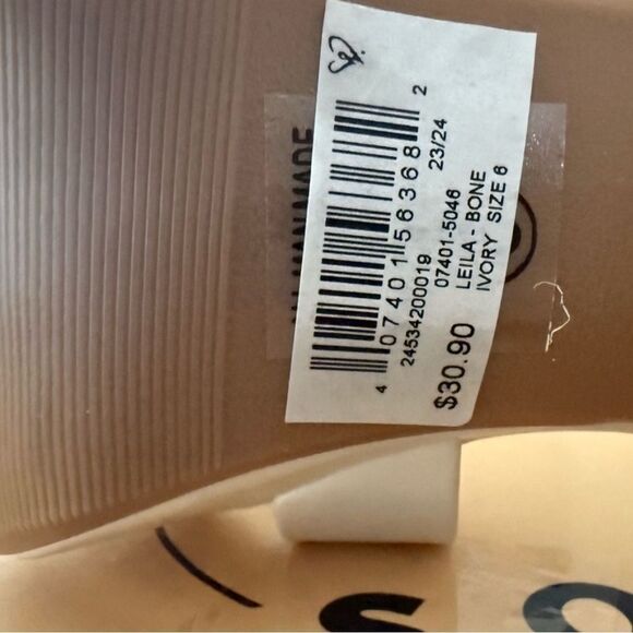 Soda Leila Bone PU Ivory Platform Shoes with Chunky Sole Women’s Size 6 Medium - Picture 10 of 15